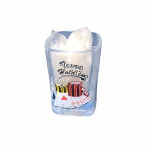 Texas Hold Em Shot Glass